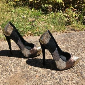 Fun sparkly heels
